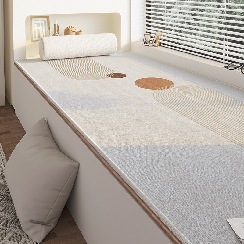 Коврик простого стиля для эркера, универсальный коврик для балкона на все сезоны, водопоглощающий противоскользящий коврик для дома, устойчивый к пятнам и легкий в уходе татами