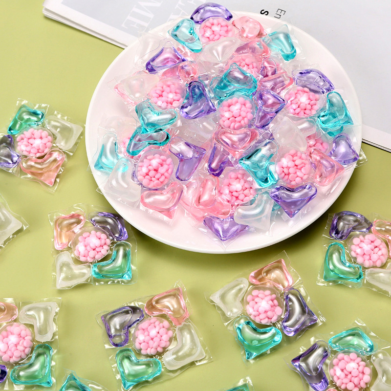 Laundry gel beads fragrance retention beads five-in-one long-lasting fragrance retention laundry beads soft multi-effect concentrated laundry detergent factory wholesale