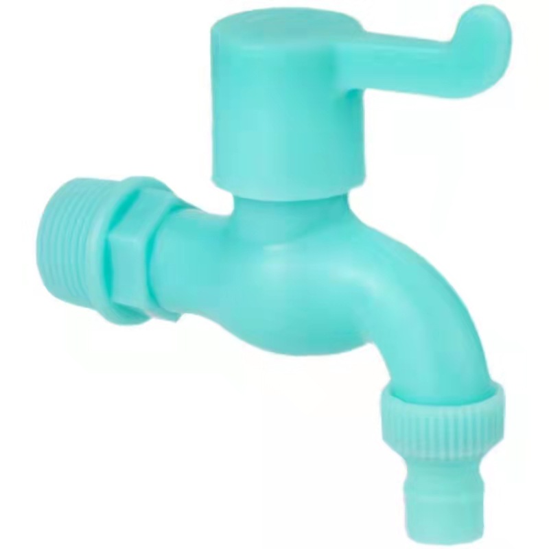 Anti-freezing and anti-freezing plastic faucet sun-resistant emerald green washing machine faucet mop pool universal quick-opening faucet