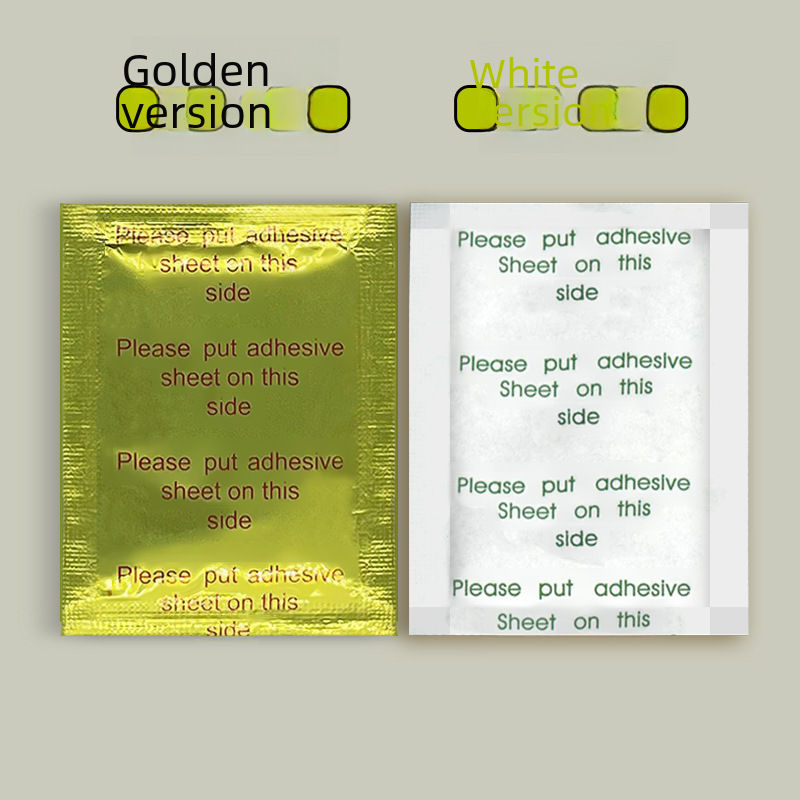 Foreign trade cross-border gold foil foot patch Thailand foot patch Wormwood bamboo vinegar foot patch Korean English gold kinoki foot patch