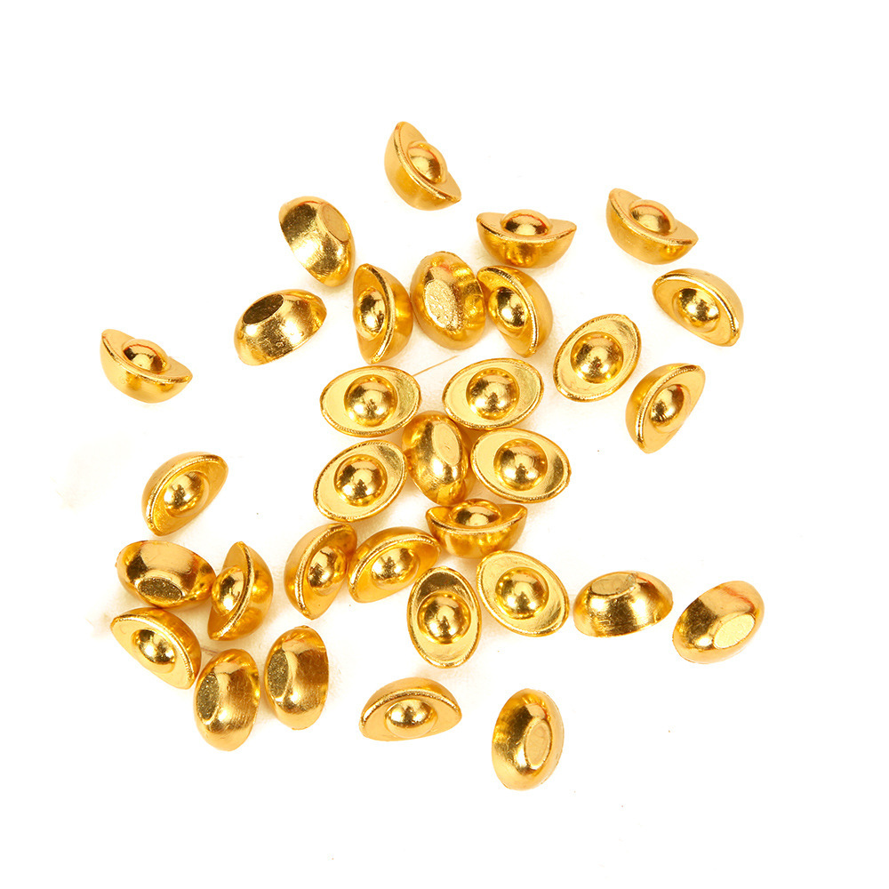Solid simulation mini sand gold small ingot cornucopia special alloy ingot small ornaments gift metal crafts
