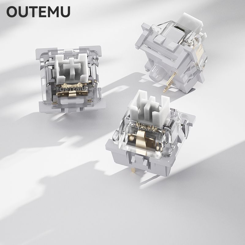 High-Tech V3 Linear Dustproof Silver Wooden Shaft Holder Sleeve Plug-In Welding Tripod Mahjong Stone Sound Shaft Switch