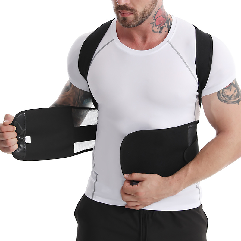Waist widening adjustable back posture orthosis anti-hunchback sitting posture orthosis belt shoulder body support belt