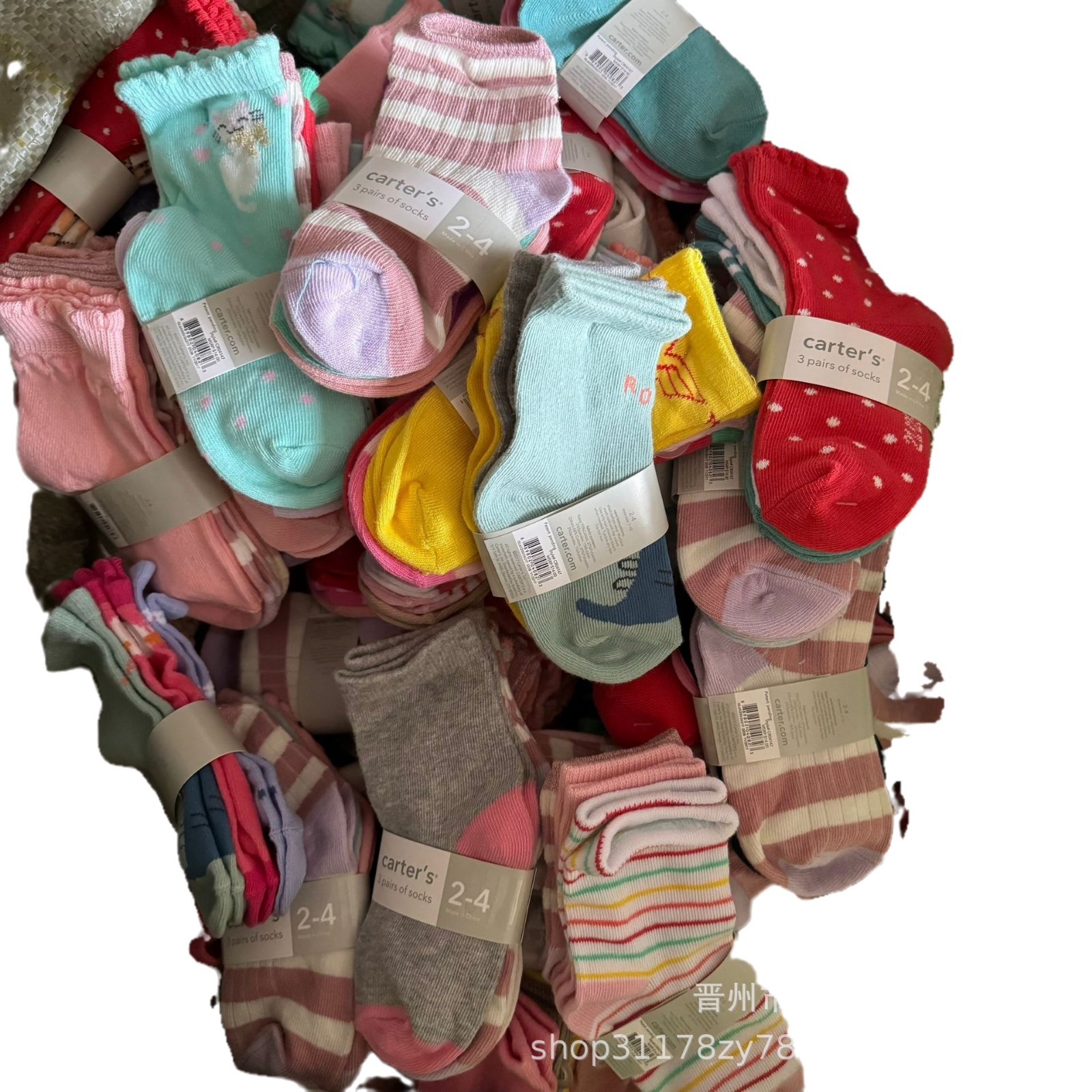 Foreign trade Carter children's cotton socks hot plastic non-slip baby socks 0-2 years old baby socks baby store direct supply