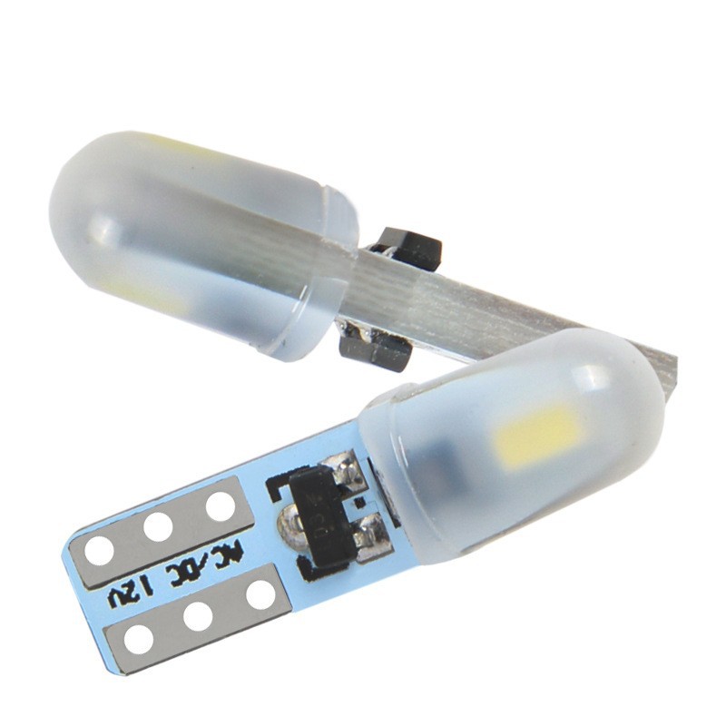 Car Led Bulb T5 2Smd 3014 3020 Instrument Light Central Control Light Makeup Light 3D Astigmatism Indicator Light