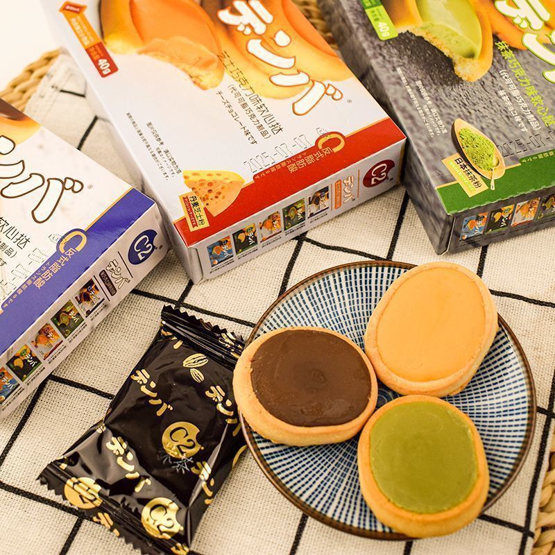 C2 Мягкие тарталетки 40г Темный шоколад Вкус сыра матча Мягкий перекус Домашние офисные печенья для полдника