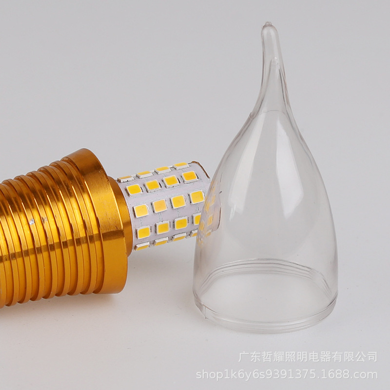 Factory direct LED candle bulb Gypsophila E14E27 pull tail tip bubble three-color dimming 5W7W9W12W