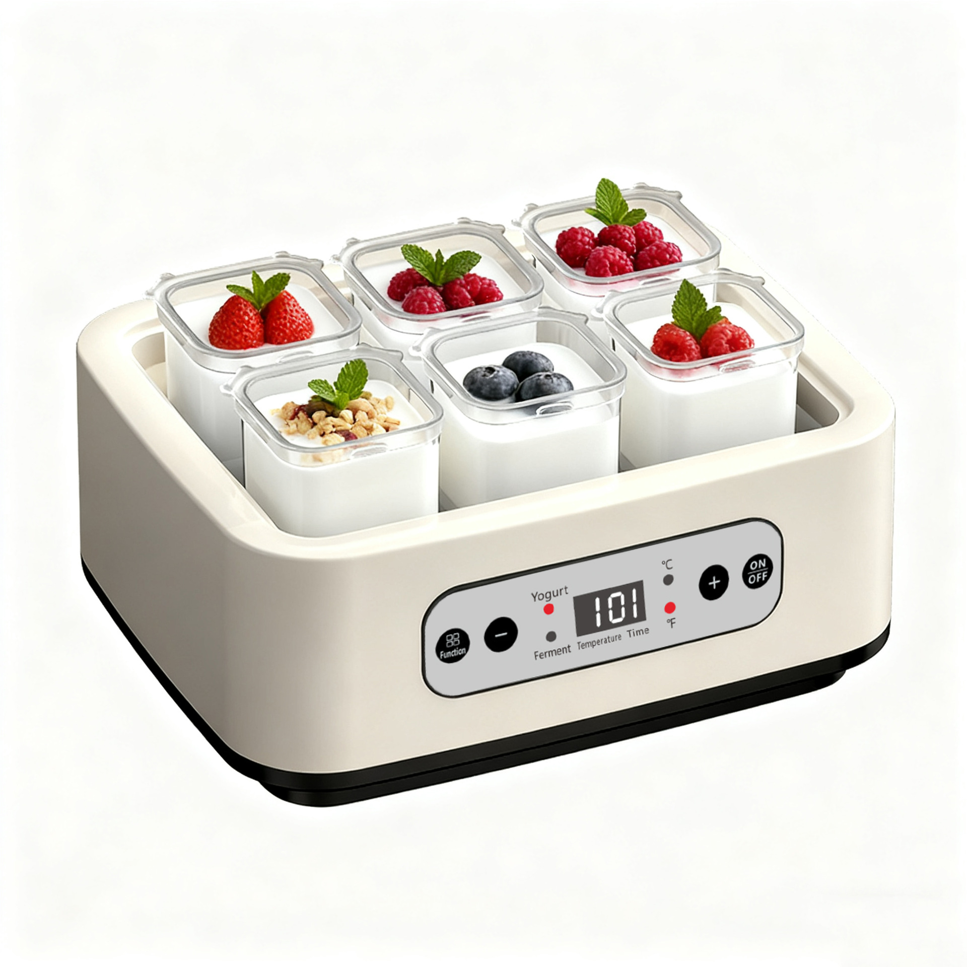 Cross-Border Fermentable Yogurt Machine Household Large-Capacity Milkshake Jam Ice Cream Pudding Machine Ice Cream Machine Fahrenheit