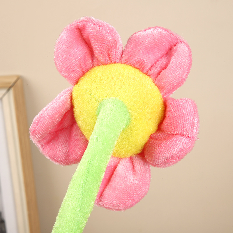 Simulation Smiley Sun Flower Plush Toy Rose Fabric Bouquet Curtain Buckle Flower Shooting Props Decoration