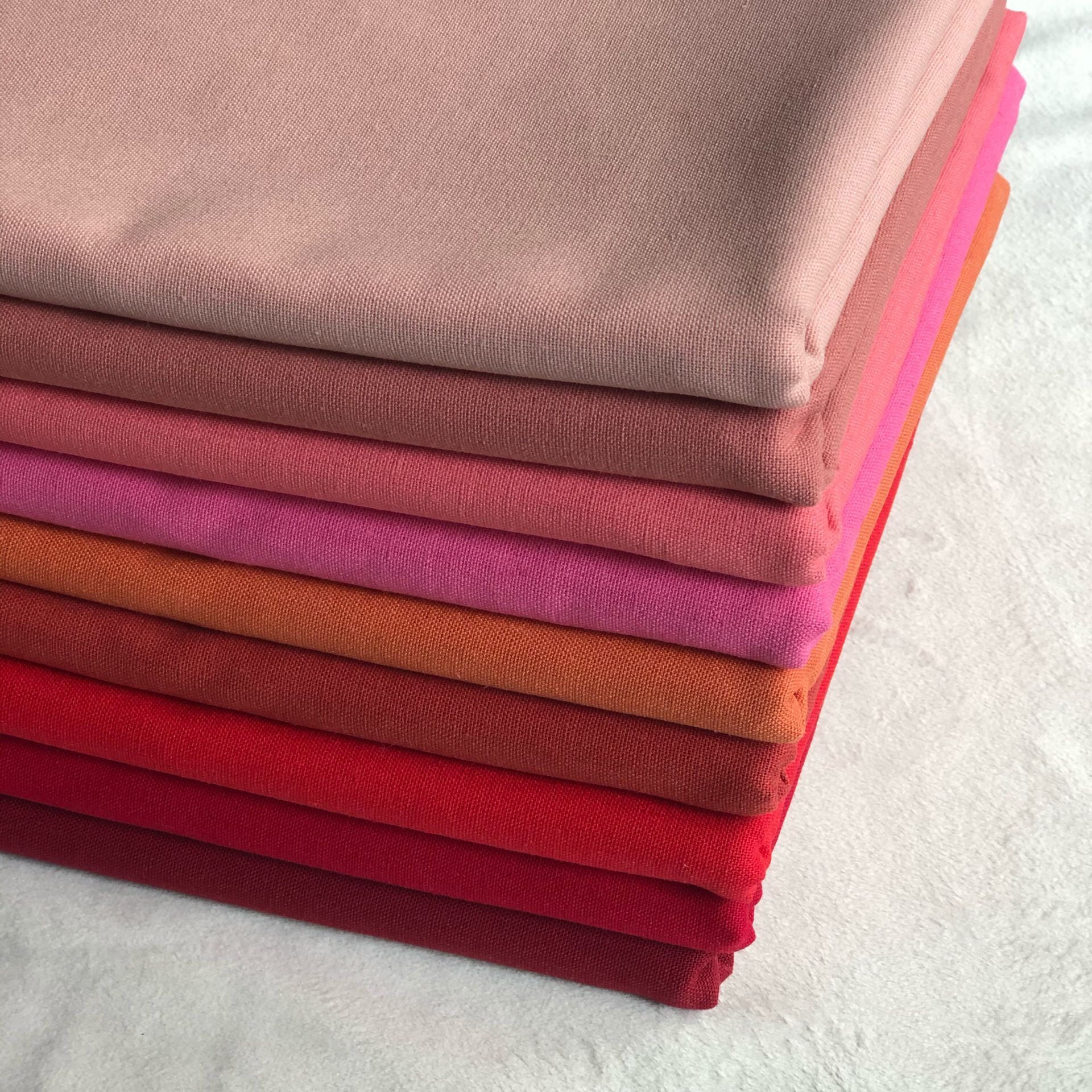 Spring and Summer Plain Linen Cotton Fabric Solid Color Handmade Linen DIY Clothing Hanfu Cheongsam Second Son Embroidery Colorful Plain Linen