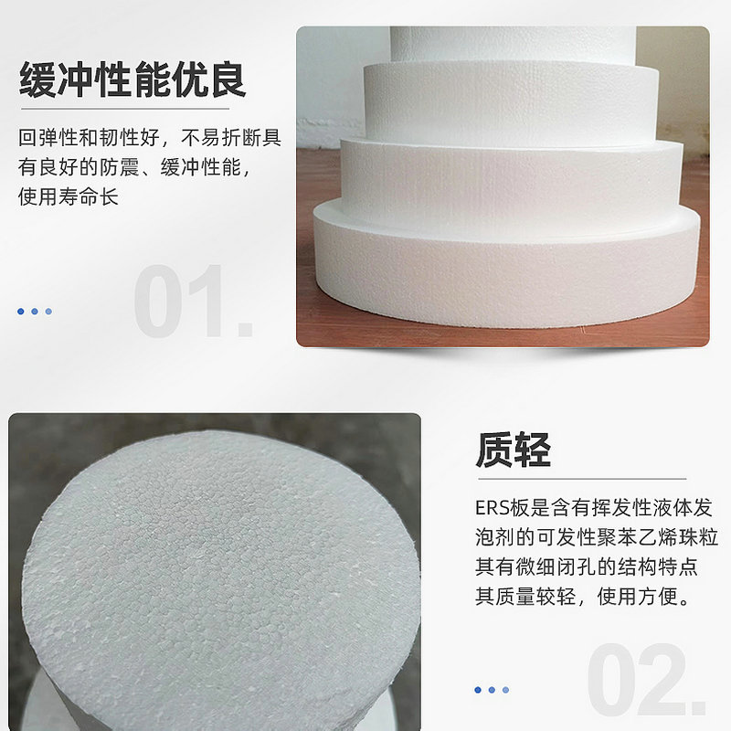 Supply high-density foam cylindrical cake model fondant decorating practice baking foam model