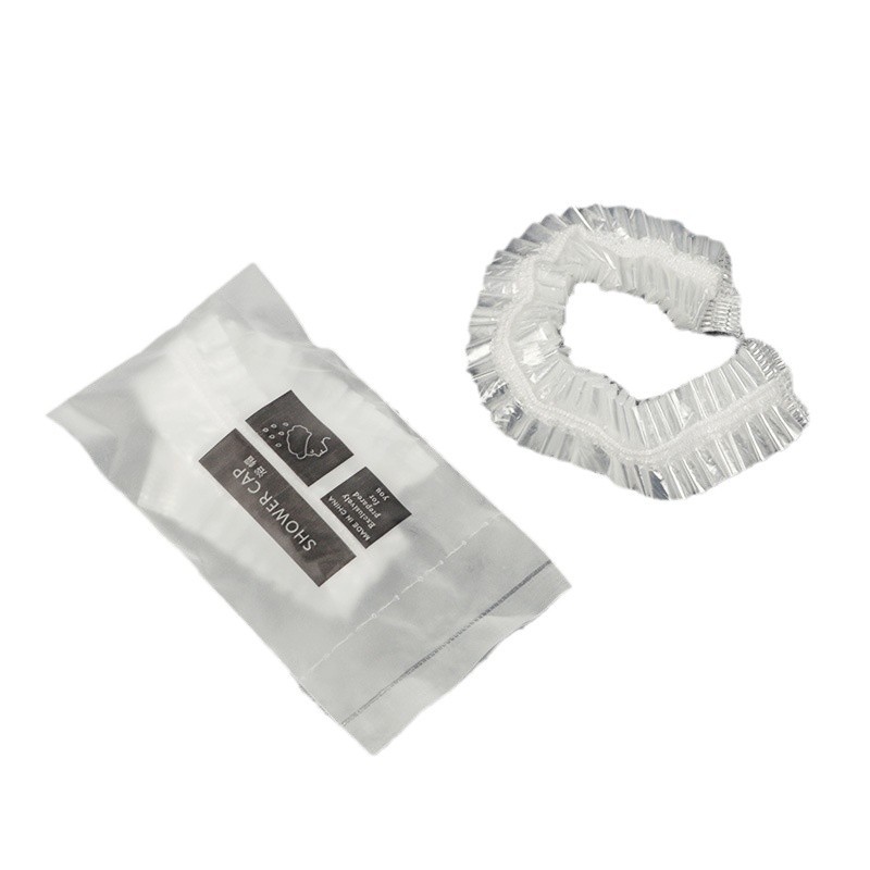 Disposable Shower Cap Premium Hotel Shower Cap Waterproof Bath Beauty Salon Large Thickened Headgear Individual Packaging Larged
