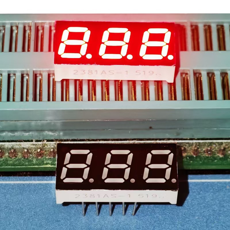 Factory direct supply 0.28 inch 3 digit digital tube display highlight red 2831AS total Yin 2831BS total Yang