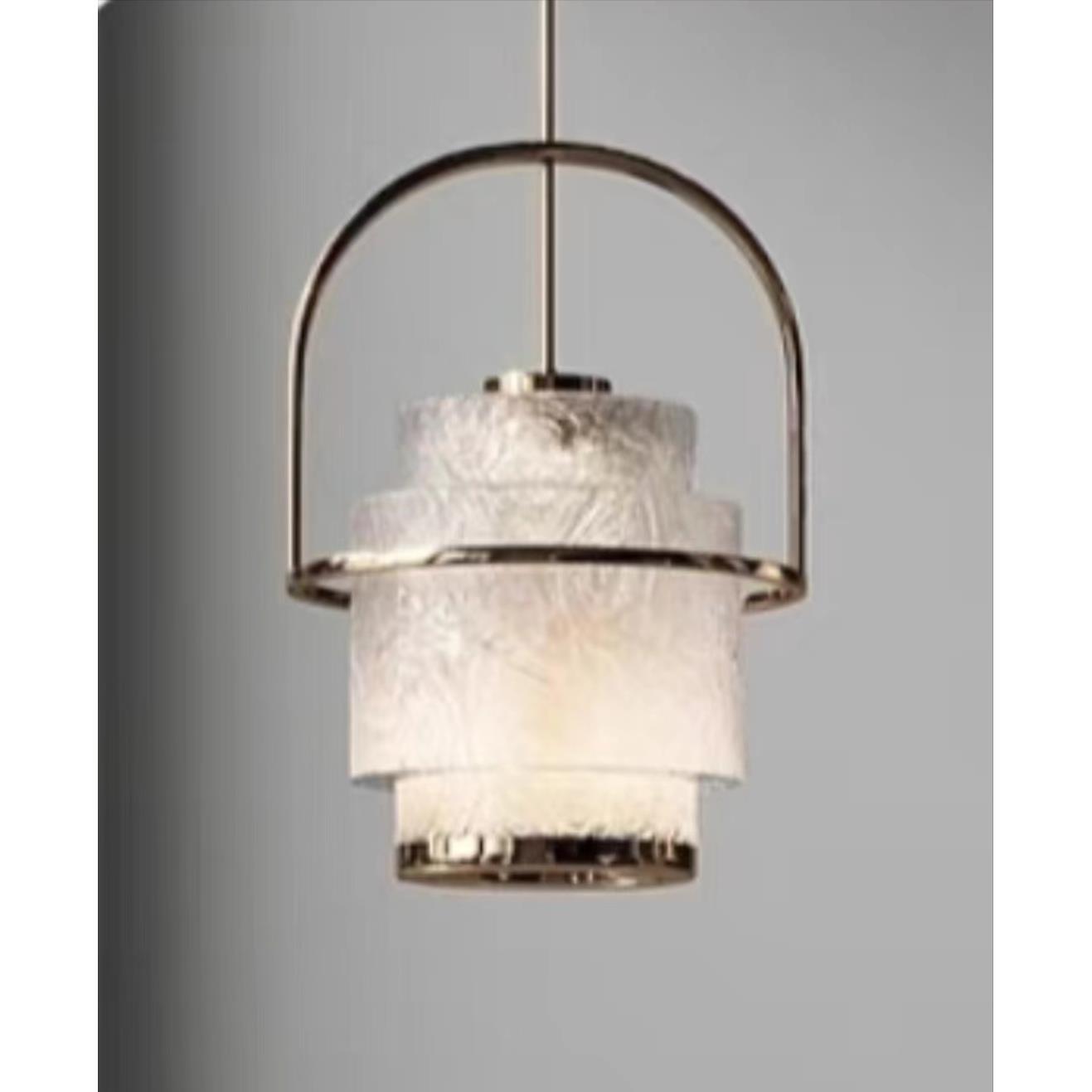 Zhongshan Factory Exhibition Hall Post-Modern Negotiation Area Exhibition Hall Front Desk Restaurant Bedroom Bedside Chandelier