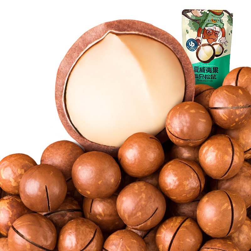 [Three Squirrels_Macadamia Nuts 120g] Snack Food Dried Fruit Snacks Nuts Dried Fruits