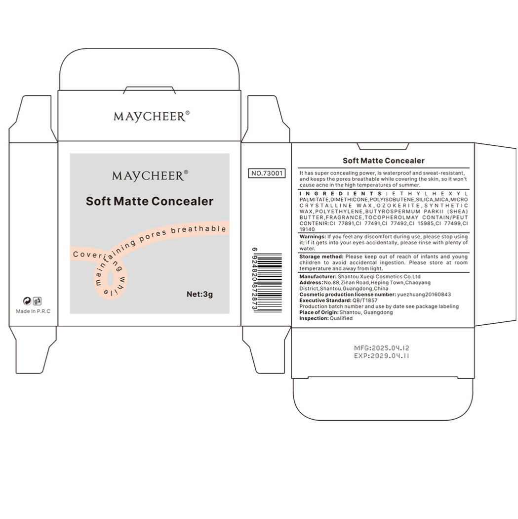 Cross-Border Maycheer Soft Mist Concealer, Matte, Light and Natural, Waterproof, Sweat-Proof and Non-Removable Concealer