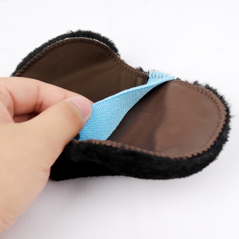 Plush Shoe Shine Cloth, Faux Wool Shoe Shine Glove, Shoe Polish Polishing Cloth, Portable Shoe Shine