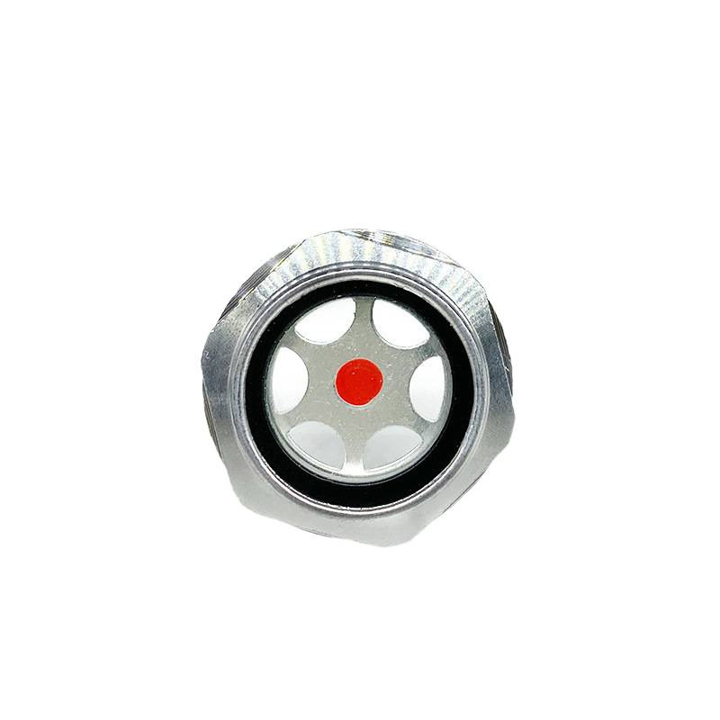Oil Gauge Oil Mirror Oil Window Screw-In Aluminum Oil Sight Glass Air Compressor Oil Sight Glass Reducer Oil Window Oil Level Sight Glass