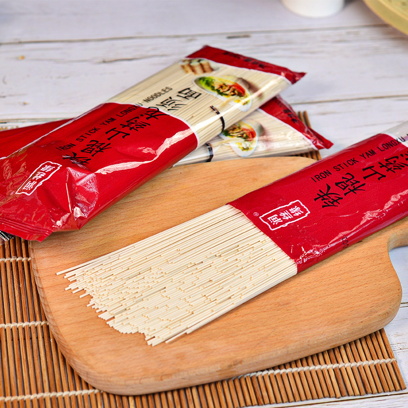 Iron Stick Yam Dragon Whiskers Noodles 250g Bagged Longevity Noodles Gift Noodles Whole Box Wholesale