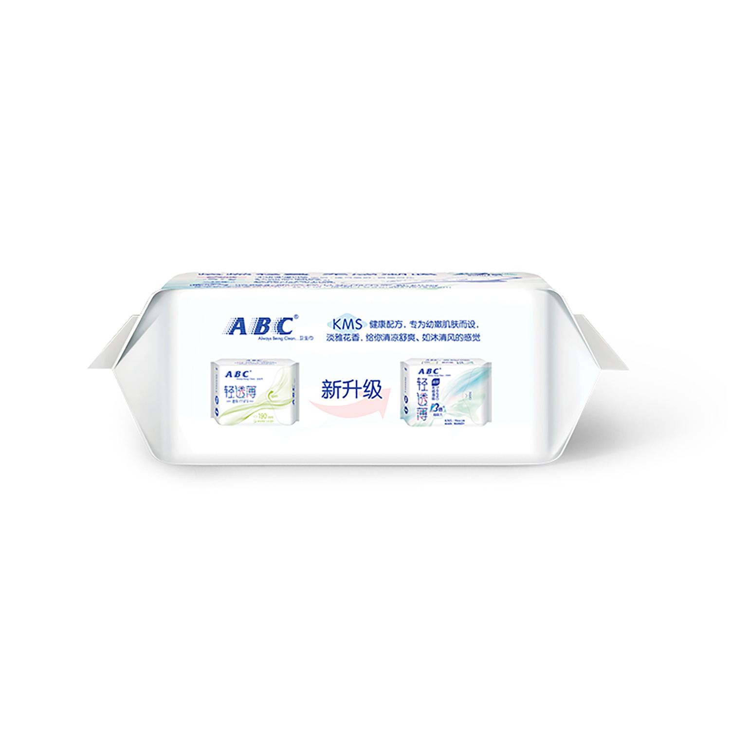 [Authentic] Abc Mini Light and Thin Cotton Soft Surface Sanitary Napkin K53 (Including Kms)