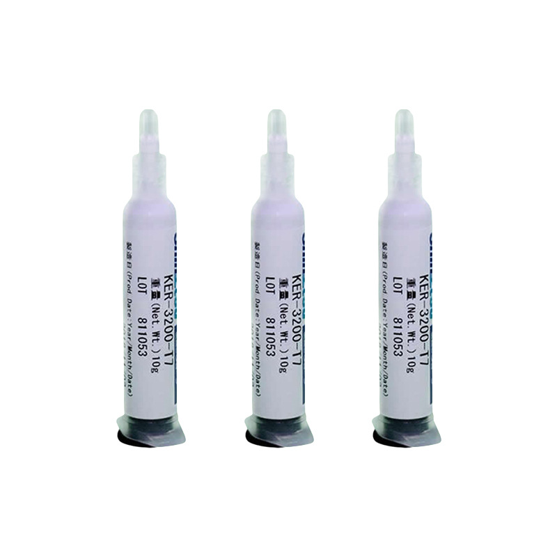 Japanese Xinyue solid crystal glue KER-3200-T7 silicone high thermal conductivity solid crystal glue White
