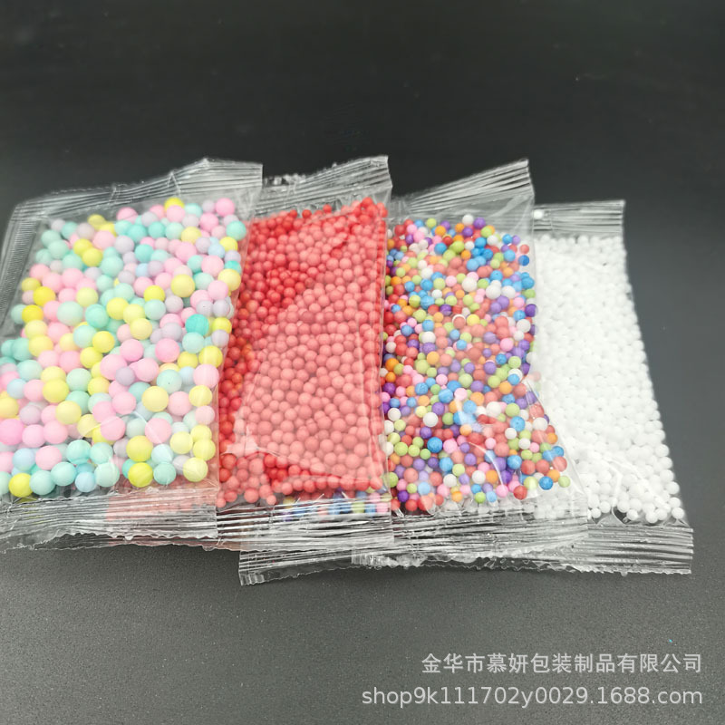 1g bag foam ball color foam particles diy slime crystal mud meteor stationery gift box filler