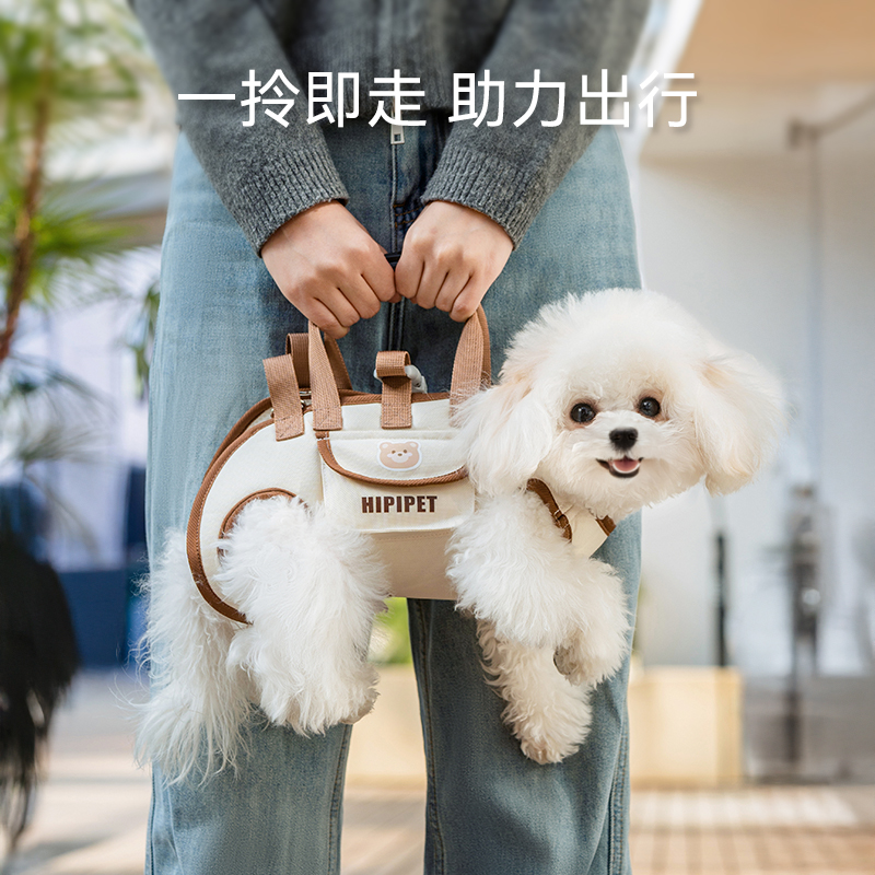 Outdoor Dog Outing Portable Bag, Portable Cross-Body Puppy Backpack with Strap, Pet Travel Bag, Travel Supplies