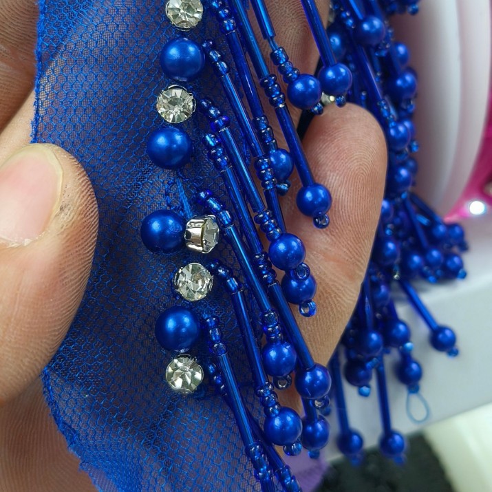 Mesh Hanging Tube Bubble Beads