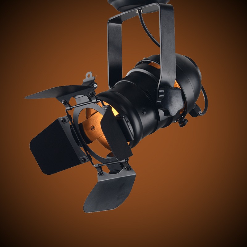 Ретро промышленные трековые споты, освещение для фотостудий, витрин магазинов, четырехлистные световые барьеры, LED споты