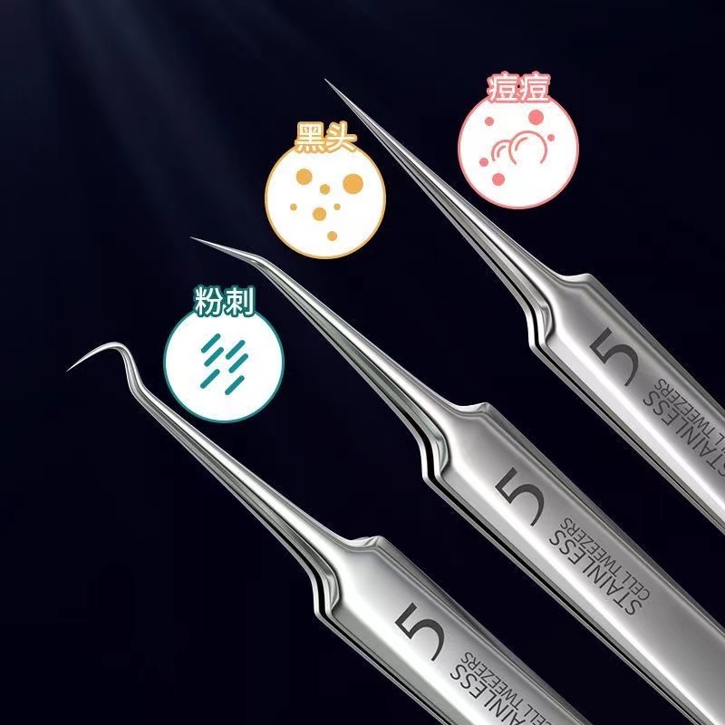 Stainless Steel Acne Needle Set, Acne Clip, Cell Clip, Acne Needle, Acne Removal 8-piece Set, Beauty Tool Wholesale Manufacturer