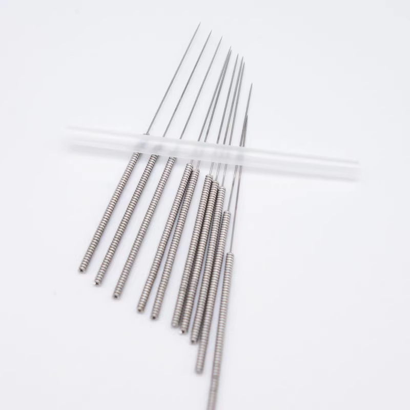 Zhang Zhongjing Acupuncture Needles 500 Disposable Sterile Thin Needles Traditional Chinese Medicine Acupuncture Needles Flat Handle Needles with Tube
