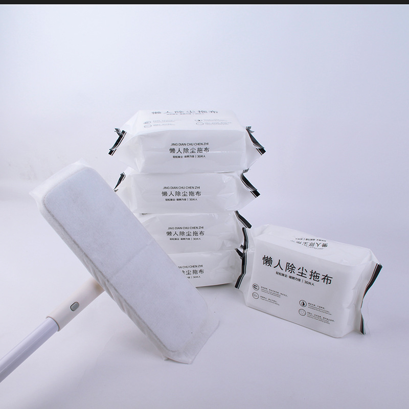 Electrostatic dust-removing paper disposable mop replacement cloth floor dust-absorbing sticky wet and dry non-woven mop paper