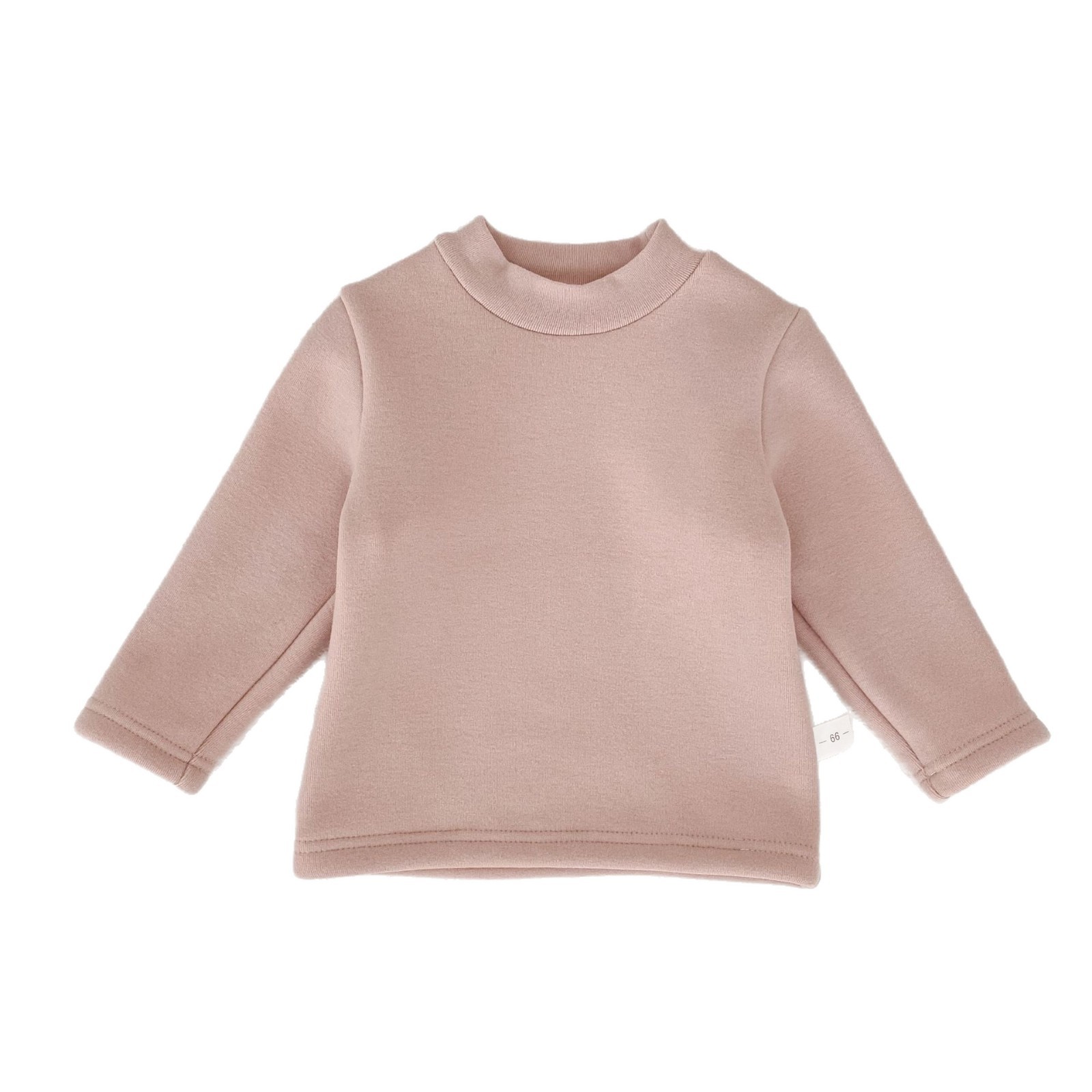2025 Winter Kidsren's Velvet Bottoming Shirt New Baby Pure Color Versatile Round Neck Thickeneded Inner Long-Sleeved T-Shirt