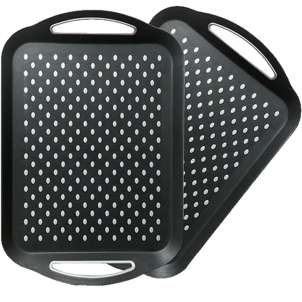 Plastic Tray Rectangular Binaural Hotel Serving Catering Tray Commercial Restaurant Special Non-Slip Tray