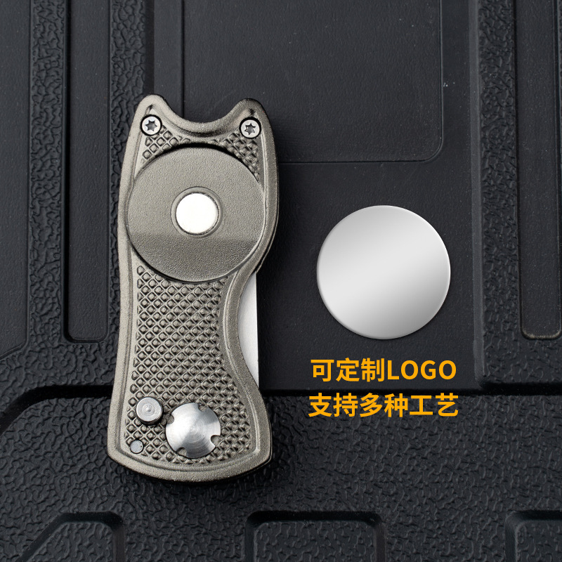 Aluminum Alloy Ball Fork Golf Course Accessories Stainless Steel Green Fork Lawn Tools Folding Spring in stock