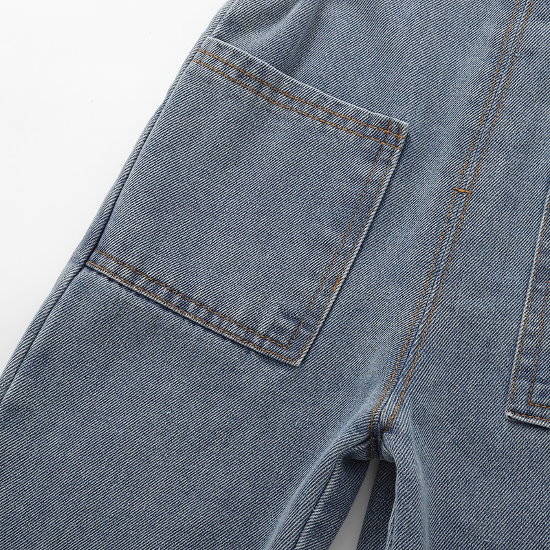 Infant's Pants Korean Style Spring and Autumn New Girls' Sling Pants Vintage Denim Baby's Cute Big PP Pants