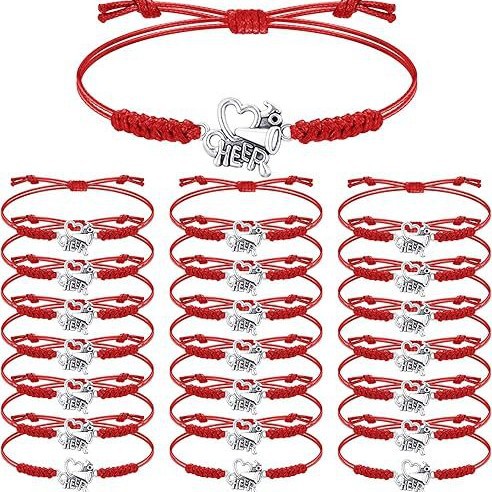 Браслет Cheer Cheer, бестселлер Amazon, ручной работы, регулируемый