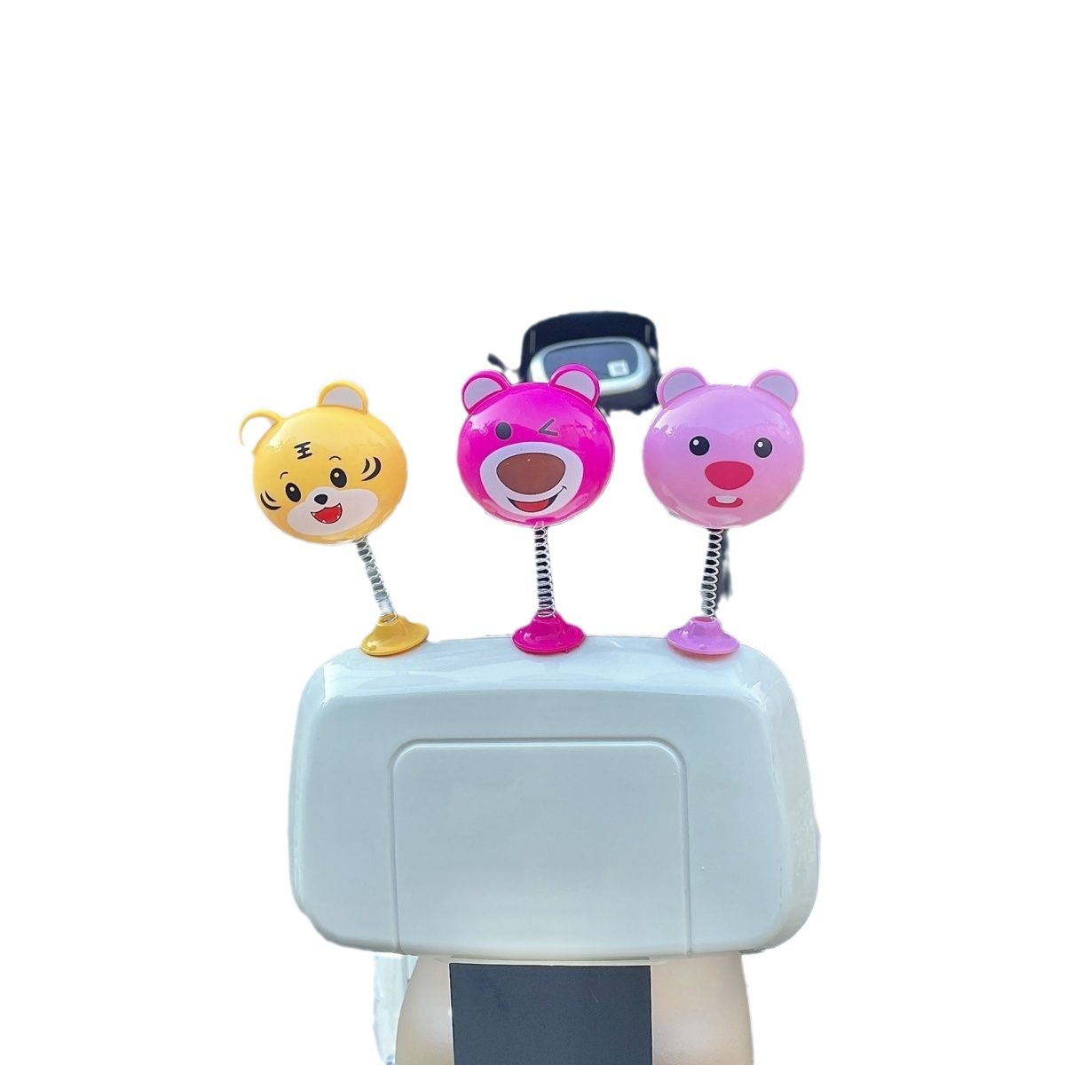 Electric Vehicle Motorcycle Rocker Helmet Decoration Female Strawberry Bear Cute Stylish High-Value Accessories Wholesale Riding