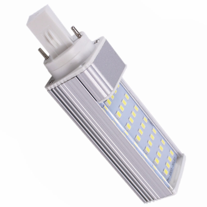Highlight aluminum alloy LED horizontal plug G24G23 plug tube 220V110V eye protection E27 screw corn bubble wholesale
