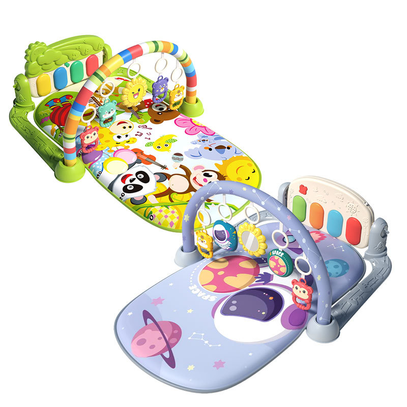 Baby Gym Rack Music Pierone Toy 0-36 Months Newborn Baby Piano Game Mat Cross Border Hot Sale