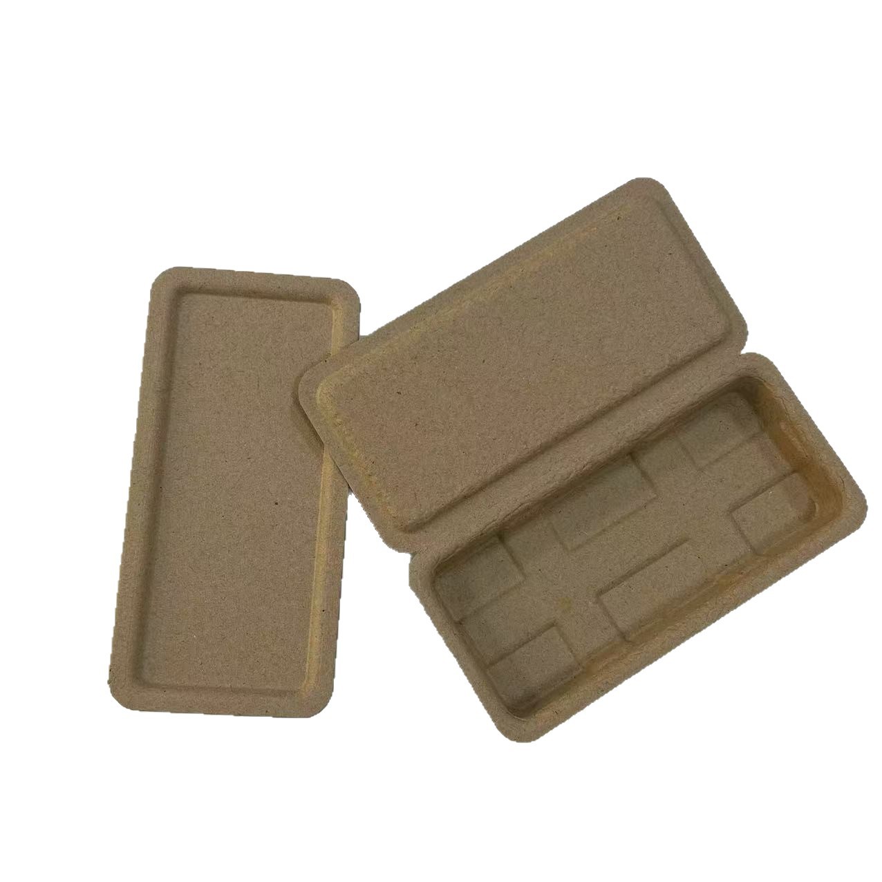 Pulp Molded Environmental Pen Case in stock Wholesale Paper Packaging Box Stationery Gift Pen Case Pen Case Printable Pen