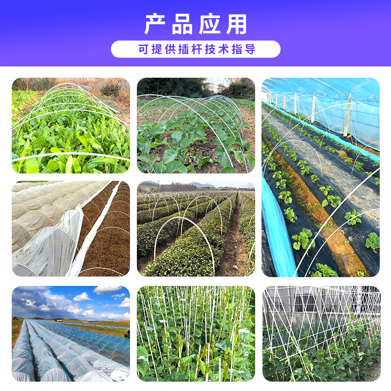 Customized glass fiber pole size arch shed pole bracket greenhouse flower shed vegetable greenhouse agricultural greenhouse skeleton pole