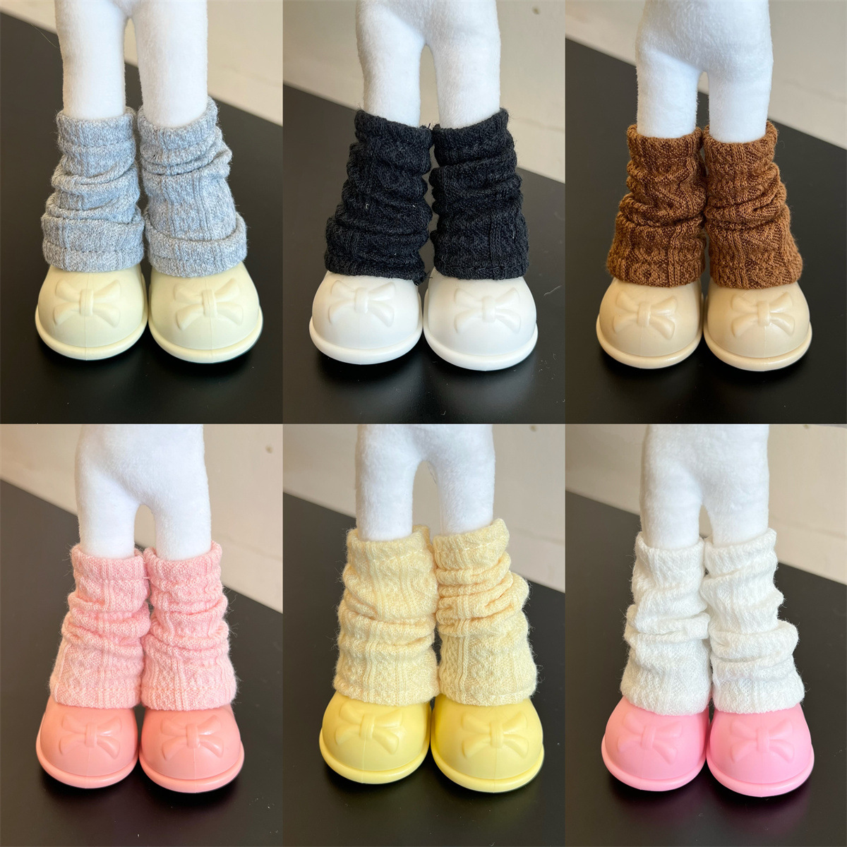Bjd 6-Inch Socks Doll Yarn Long Socks Kt Cat Slouch Socks Suitable for Long-Legged Accessories Kitty Doll Plush Toy