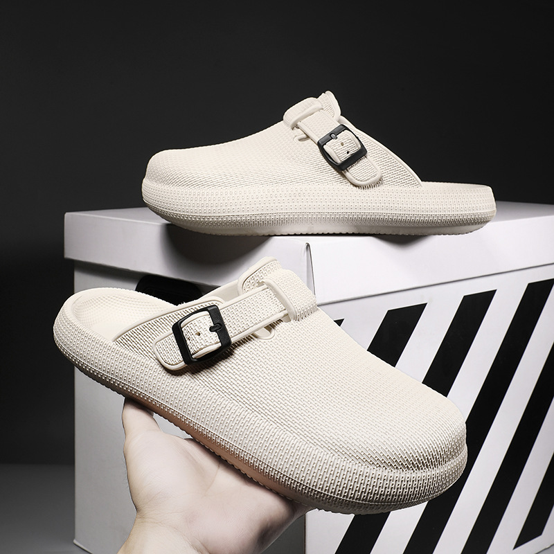 Cleanfita Men's Birkenth Shoes Baotou Men's Spring and Summer Beach Outer Wear Non-slip Waterproof Couple's Casual Slippers