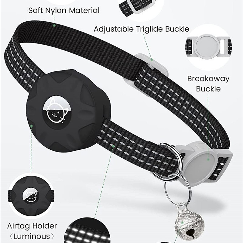 Airtag Same Size Global Dog Locator Pet Anti-Lost Collar Bluetooth Anti-Lost Device Apple-Specific Customization