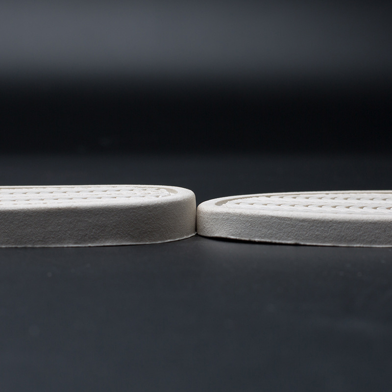 Wave pattern pvc resin sole square toe closed bottom unisex pvc sole movable slippers bottom wholesale