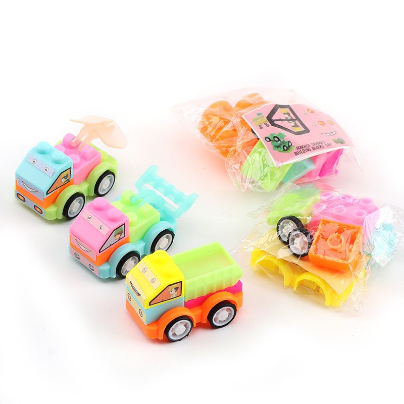 Children's Boys' Toy Gifts Promotional Assembly Engineering Creative Car Transforming Business Benefits Gashapon Promotional Gifts