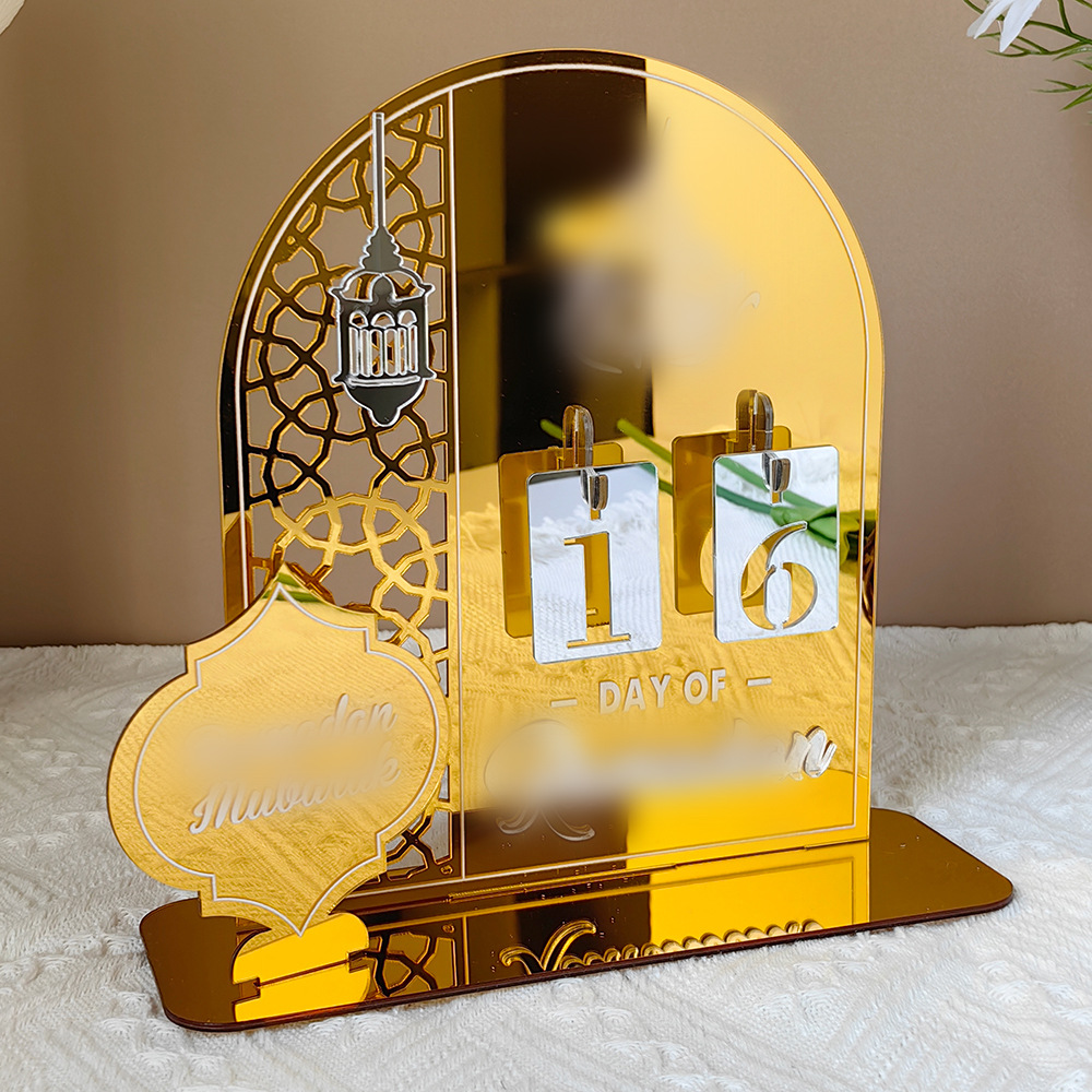 Bt268-271 Cross-Border Middle East Holiday Countdown Calendar Acrylic Table Home Decoration Desktop Combination Display