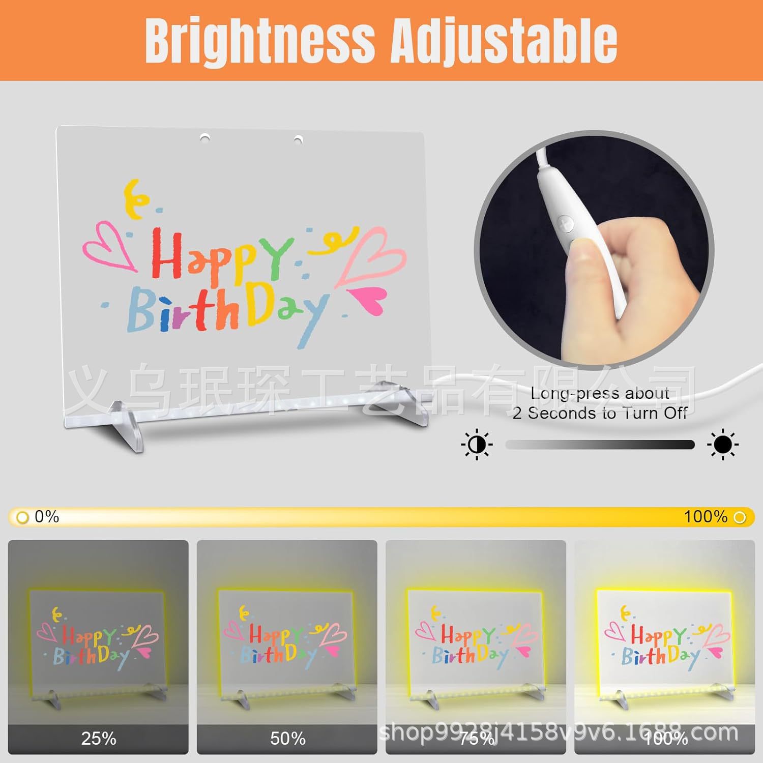 Led Note Board with Colors Cross-Border Popular Fluorescent Led Light Board Luminous Writing Message Board