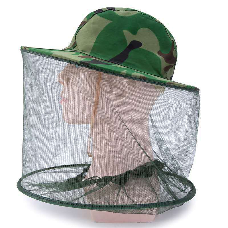 Anti-mosquito fishing hat tool full set beekeeping anti-bee cap Denim bee cap bee protective clothing cap sun mask